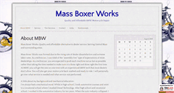 Desktop Screenshot of massboxerworks.com