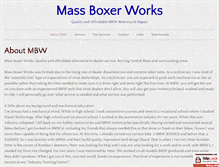 Tablet Screenshot of massboxerworks.com
